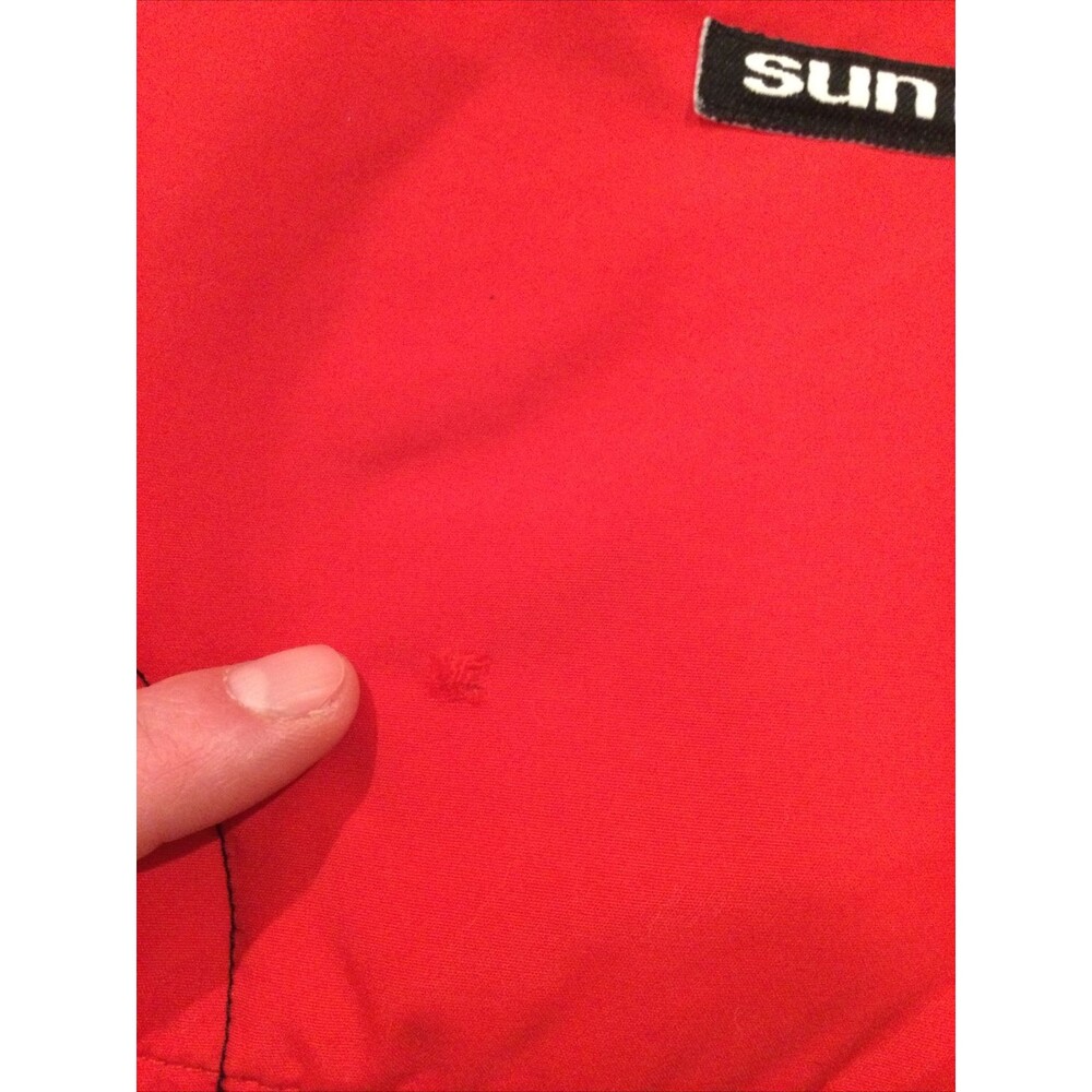 Vintage Sun Ice Mens Sz 38 x 33 Red Insulated Full Side Zip Ski Snowboard Pants - Picture 9 of 10